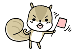 Attach a squirrel to a conversation sticker #10847500