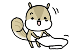 Attach a squirrel to a conversation sticker #10847502