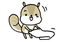 Attach a squirrel to a conversation sticker #10847502