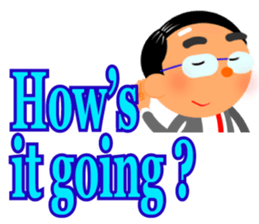 Cute daddy! "English version" sticker #10847609