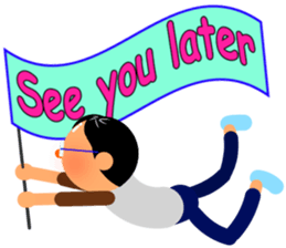 Cute daddy! "English version" sticker #10847618