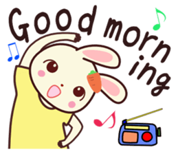 Usagikochan 5 (English) sticker #10848464