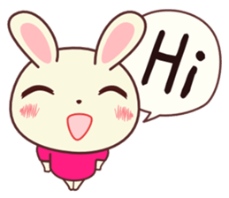 Usagikochan 5 (English) sticker #10848469