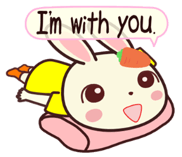 Usagikochan 5 (English) sticker #10848472