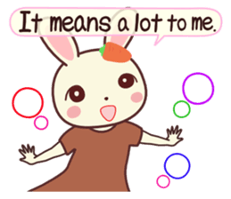 Usagikochan 5 (English) sticker #10848473