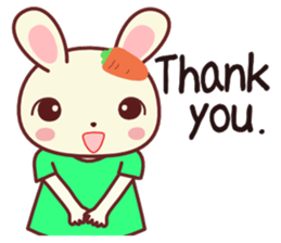 Usagikochan 5 (English) sticker #10848474