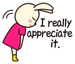 Usagikochan 5 (English) sticker #10848475