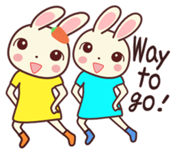 Usagikochan 5 (English) sticker #10848476