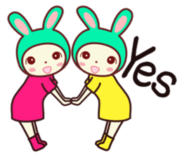 Usagikochan 5 (English) sticker #10848478