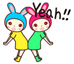 Usagikochan 5 (English) sticker #10848479