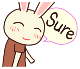 Usagikochan 5 (English) sticker #10848489