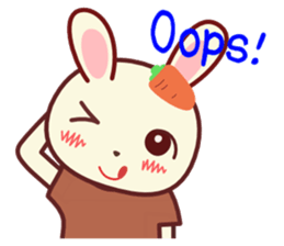 Usagikochan 5 (English) sticker #10848491