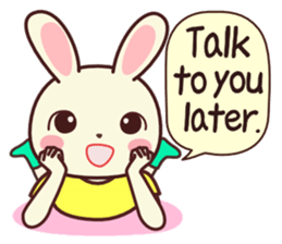 Usagikochan 5 (English) sticker #10848500