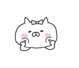 Love heart cat. sticker #10848635