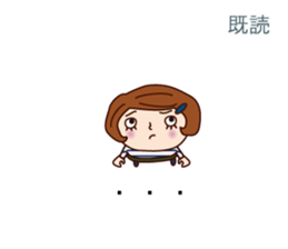 Girl's balloon sticker #10850197