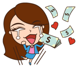 Salary Lady Life sticker #10851974