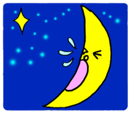 The Moon and Rabbit sticker #10852290