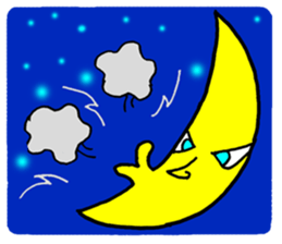 The Moon and Rabbit sticker #10852292