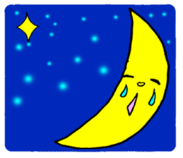 The Moon and Rabbit sticker #10852296