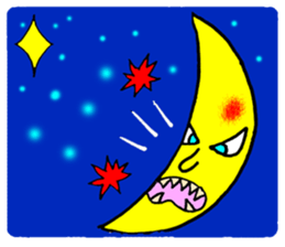 The Moon and Rabbit sticker #10852297