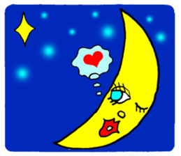 The Moon and Rabbit sticker #10852301