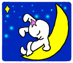 The Moon and Rabbit sticker #10852327