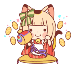 Manekineko girl sticker #10853129