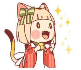Manekineko girl sticker #10853136