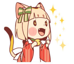 Manekineko girl sticker #10853136