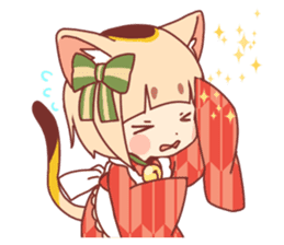 Manekineko girl sticker #10853137
