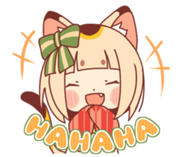 Manekineko girl sticker #10853138