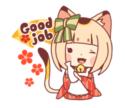 Manekineko girl sticker #10853139