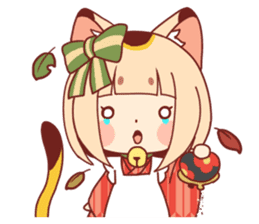 Manekineko girl sticker #10853141