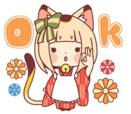 Manekineko girl sticker #10853145