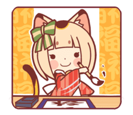 Manekineko girl sticker #10853146