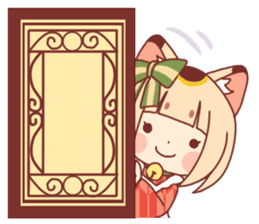 Manekineko girl sticker #10853150