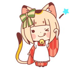 Manekineko girl sticker #10853155