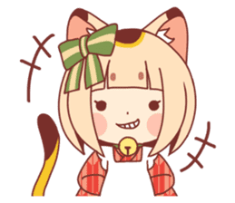 Manekineko girl sticker #10853156