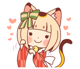 Manekineko girl sticker #10853158