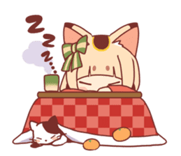 Manekineko girl sticker #10853159