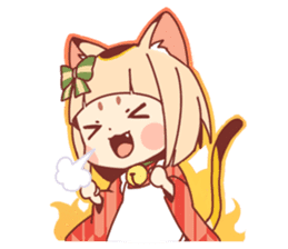 Manekineko girl sticker #10853160