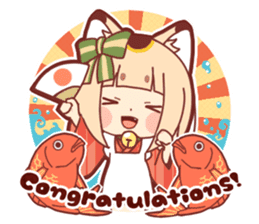 Manekineko girl sticker #10853161