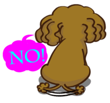 Toy Poodle named Moka sticker #10853692