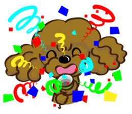 Toy Poodle named Moka sticker #10853698