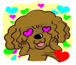 Toy Poodle named Moka sticker #10853703