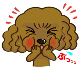 Toy Poodle named Moka sticker #10853707