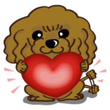 Toy Poodle named Moka sticker #10853708