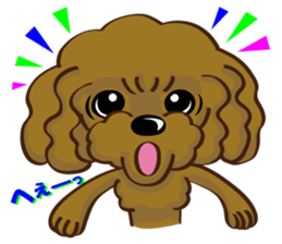 Toy Poodle named Moka sticker #10853709
