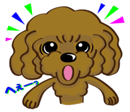 Toy Poodle named Moka sticker #10853709