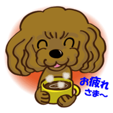 Toy Poodle named Moka sticker #10853717